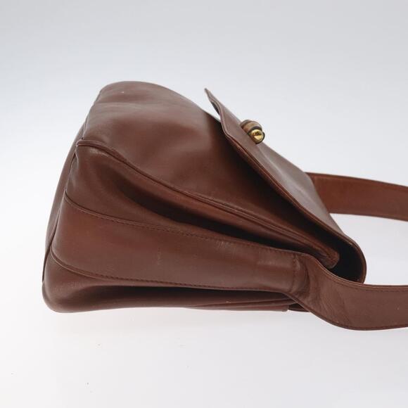 GUCCI Bamboo Shoulder Bag Leather Brown Gold 001 14 001 14 - Picture 4 of 16